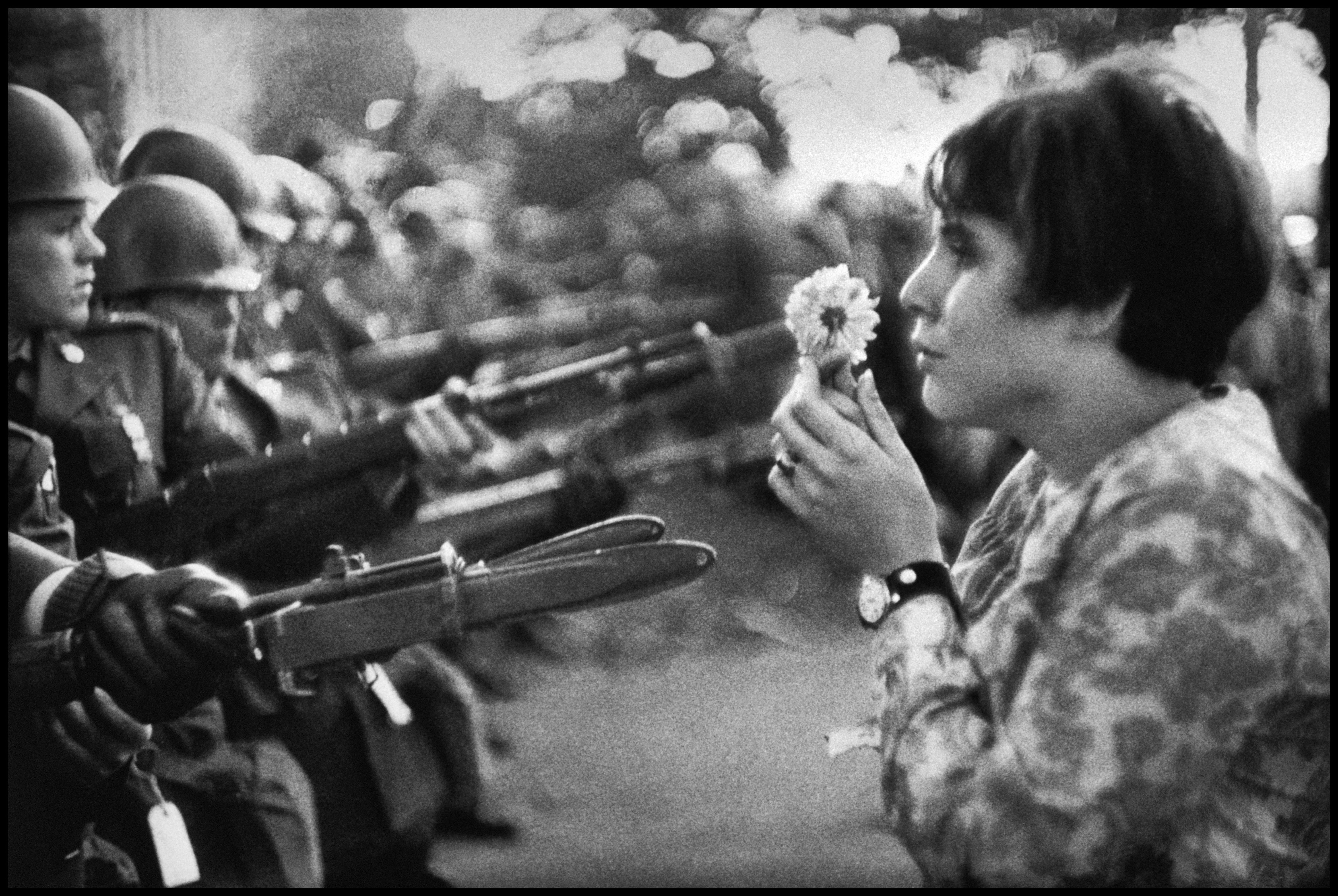 Behind The Image Protesting The Vietnam War With A Flower Marc Riboud Magnum Photos